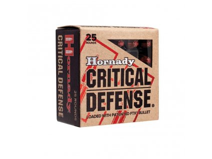 Střelivo Hornady Critical Defense, 9x19 Luger FTX CD, 115gr