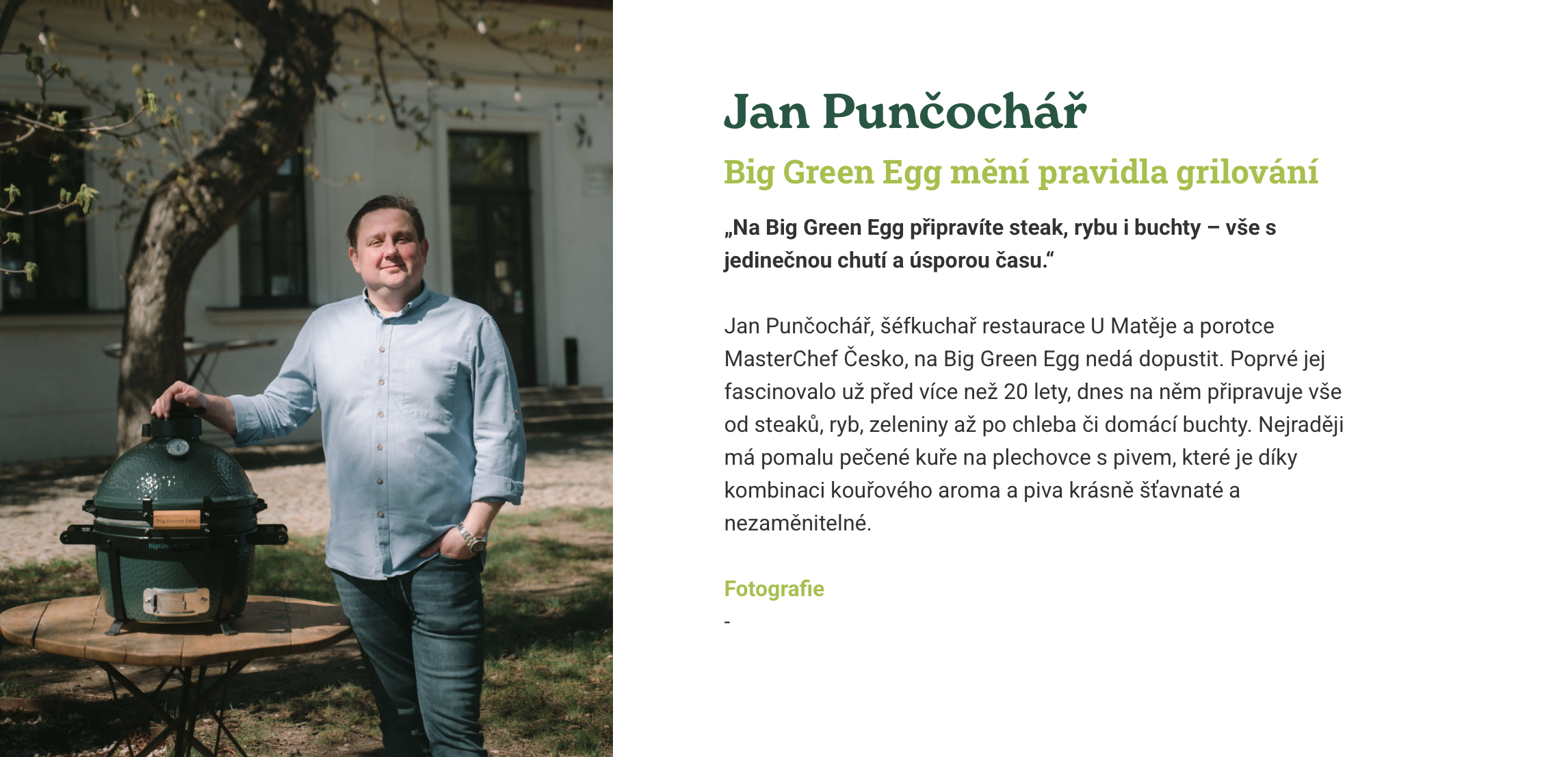 Jan Punčochář, grilujeme 