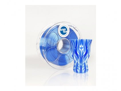 3d printing filament azurefilm silk ocean blue front