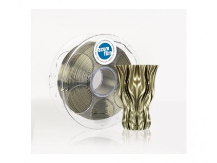 3d printing filament azurefilm silk olive gold front