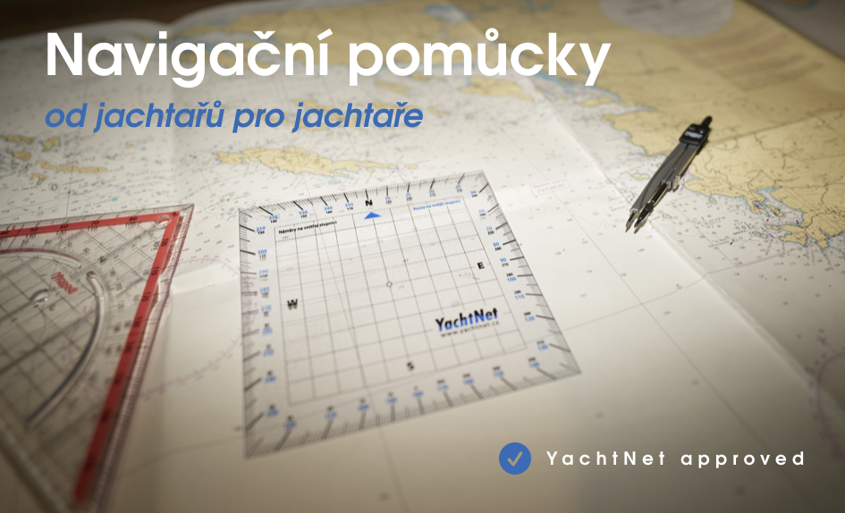 Navigační pomůcky - navigační odpichovátko, navigační plotter a kružidlo