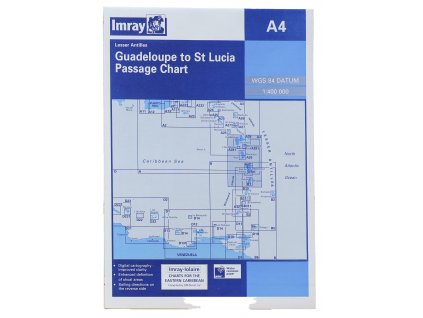 Guadeloupe to St Lucia - námořní mapa Imray A4