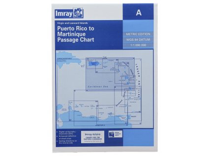 Puerto Rico to Martinique - námořní mapa Imray A