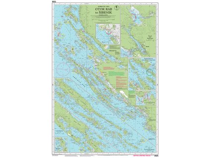 Námořní mapa M25 Otok Rab to Sibenik - YachtNet