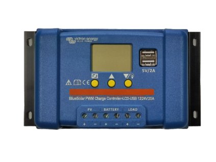 Victron Energy BlueSolar PWM 12/24V 20A LCD+USB