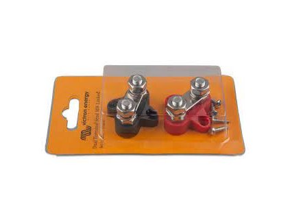 Victron Energy Dual Terminal Stud M8-linked set (1 red/1 black)