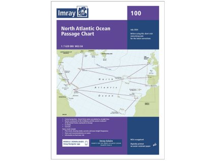 Chart 100 North Atlantic Ocean Passage Chart obal mapy