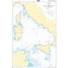 Námořní mapa ADMIRALTY BA167 – Janov až Sicílie a Messinská úžina / Genova to Sicilian Channel and Stretto di Messina