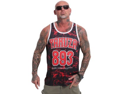 UHB24065 Yakuza Síťované ťílko černo červené 39,90
