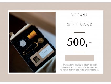 Yogana poukaz 2022 500