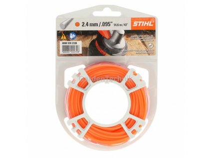 zaci struna stihl 2,4 mm x 14,6 m kulata 00009302338