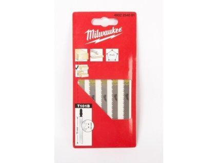 MILWAUKEE pilky do přímočarky, dřevo/plast, 75mm, 25ks T101B