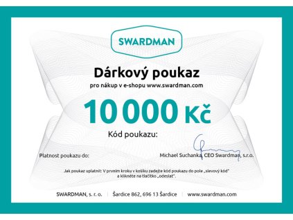 Dárkový poukaz na 10 000 Kč