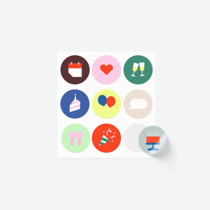 Samolepky — Oslava