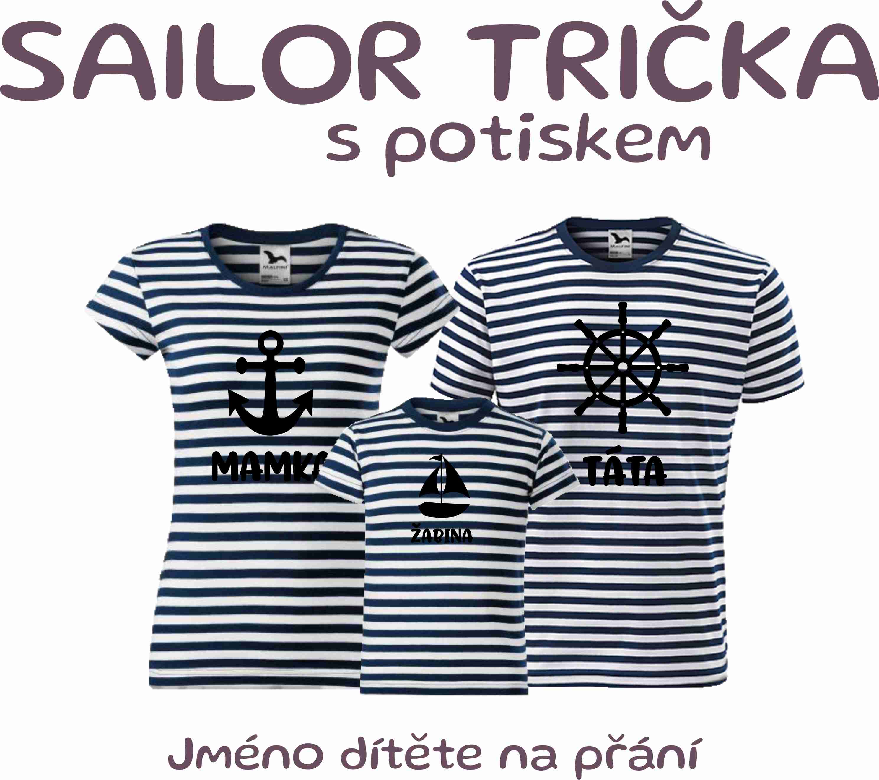 Rodinná trička Sailor