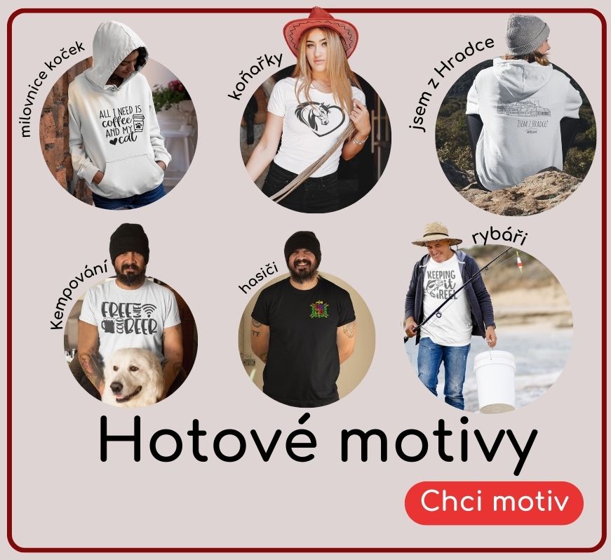 hotové motivy na textilu