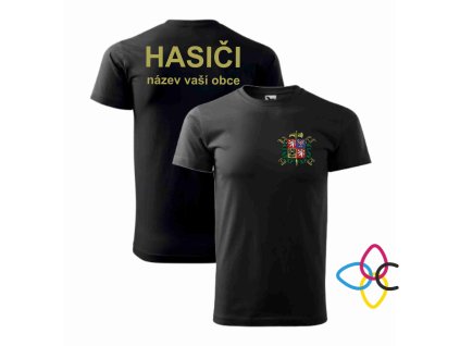 pánské tričko černé hasiči