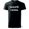 Nejlepší tatínek černé pánské basic tričko