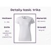 Detaily dámské tričko basic