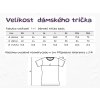 Velikost dámského trička basic