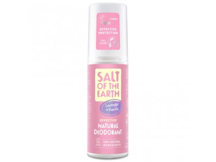 lavender vanilla deodorant spray 100mld - salt of the earth | Zdravienka e-shop
