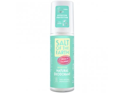 melon cucumber natural deodorant v spreji 100mld - salt of the earth | Zdravienka e-shop