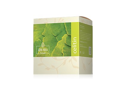CELITIN  Bioinformačný prípravok obsahujúci kombináciu lecitínu a extraktov z ginkgo biloby a gotu koly.  Priaznivo ovplyvňuje predovšetkým mozgovú činnosť, zloženie krvi a cievny systém.  Použitie:  chráni a vyživuje púzdra nervových vlákien pomáha predchádzať únave a vyčerpaniu, zvyšuje odolnosť voči stresu a pomáha pri stavoch úzkosti a depresie pomáha pri migrénových bolestiach hlavy zlepšuje kvalitu spánku vhodný doplnok pri liečbe Parkinsonovej a Alzheimerovej choroby, senilite, pri demencii a poruchách pamäte podporuje prekrvovanie, priaznivo pôsobí na krvný obeh, srdce, mozog a jeho funkcie čím zlepšuje pamäť, plánovanie, sústredenie, pozornosť a učenie preventívne pôsobí proti artérioskleróze, trombóze, proti mŕtvici a infarktu, reguluje krvný tlak upravuje hladinu cholesterolu v krvi, priaznivo ovplyvňuje metabolizmus tukov ovplyvňuje kvalitu pokožky, nechtov a vlasov vhodné pri poruchách sluchu, rovnováhy a zraku pri odbúravaní žlčových kameňov a chorobách pečene (vrátane stukovatenia pečene) pri astme vhodný doplnok pri kĺbových ťažkostiach Balenie: 90 kapsúl