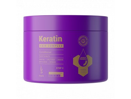 Keratin Hair Complex Conditioner 200 ml - revitalizujúci kondicionér je určený na ošetrenie suchých, poškodených vlasov s porušenými končekmi a bez lesku. www.shop.zdravienka.sk