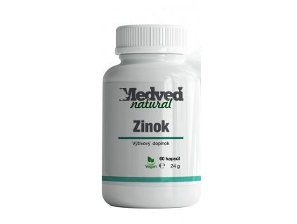 Zinok - Medveď natural. Zinok prispieva k správnej látkovej premene vitamínu A.  Zinok prispieva k udržaniu zdravých kostí.  Zinok prispieva k udržaniu zdravých vlasov.  Zinok prispieva k udržaniu zdravých nechtov.  Zinok prispieva k udržaniu zdravej pokožky.  Zinok prispieva k udržaniu dobrého zraku.  Zinok prispieva k správnemu fungovaniu imunitného systému.  Zinok prispieva k ochrane buniek pred oxidačným stresom. Zdravienka e-shop