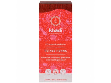 khadi rastlinna farba na vlasy cista henna - reines henna - zdravienka e-shop