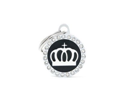 SMALL BLACK CIRCLE CROWN GLAM