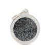 BIG CIRCLE GLITTER BLACK