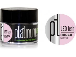 PLATINUM LED-tech ORIGINAL Cover Pink, 40g - Kamuflážny stavebný gel (30sec LED/120sec