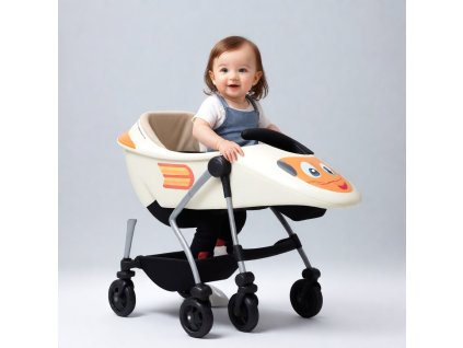 pikaso texttoimage stroller like plane for babies with baby (1)
