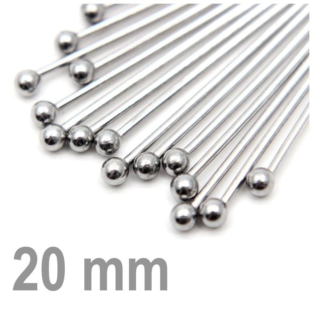 Ketlovací nýt ozdobný 20 mm 5 ks (Velikost produktu 20 mm, Barva Platinová)