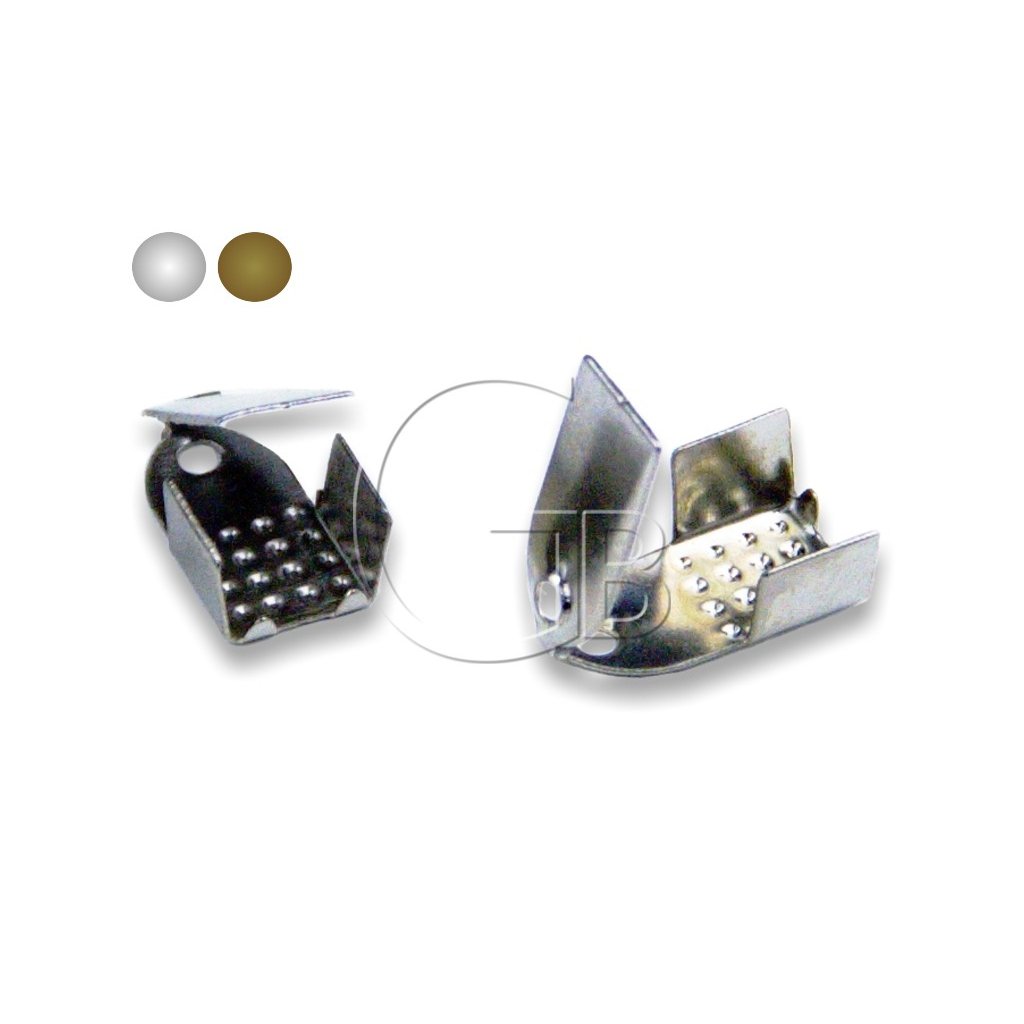 Koncovka plochá 9,5 × 5 mm Platina (Velikost produktu 9.5 mm × 5 mm)