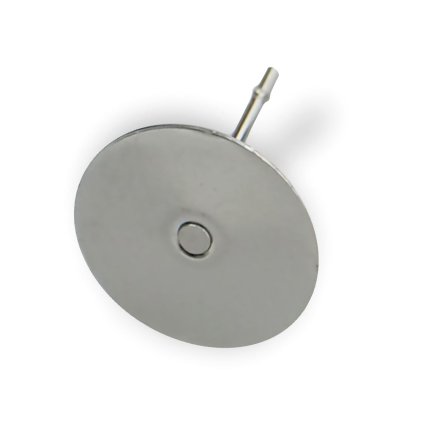 Náušnice puzeta s ploškou 10 mm (Velikost produktu 10 mm, Barva Platinová)