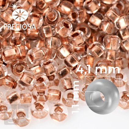 Preciosa koralky rokajl medena 6 68105