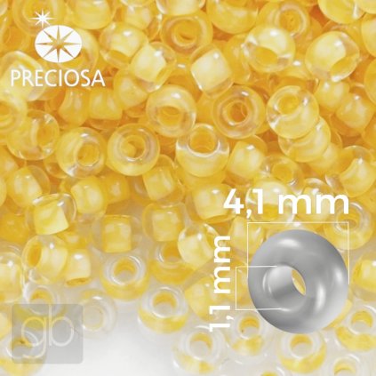 Preciosa koralky rokajl %C5%BElut%C3%A1%20gelb%20yellow%2038686