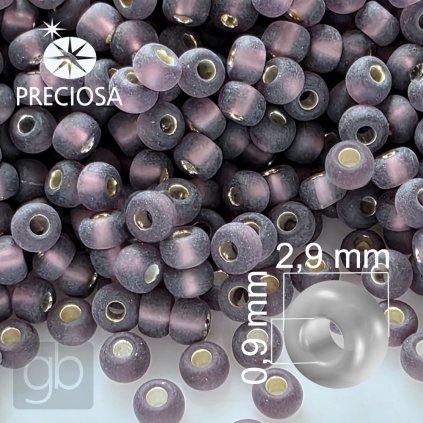 Preciosa koralky rokajl 8 fialova 27060