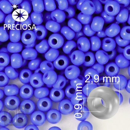 Preciosa koralky rokajl 8 modr%C3%A1 33040