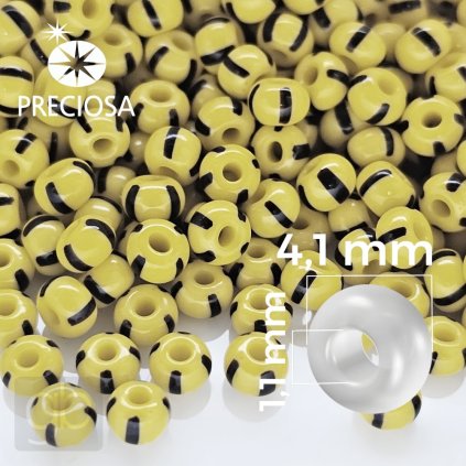 Preciosa koralky rokajl 6%20%C5%BElut%C3%A1%20%C4%8Dern%C3%A1 83500