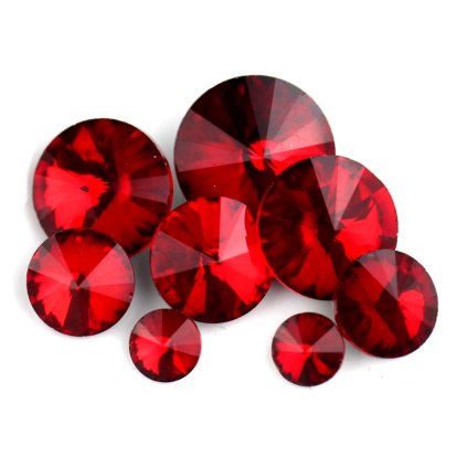 Rivoli R123 Červená 10 mm (Velikost produktu 10 mm, Barva Červená)