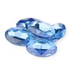 Ovál rivoli skleněný Modrý 18 × 13 × 5 mm (Velikost produktu 18 mm × 13 mm, Barva Modrá)