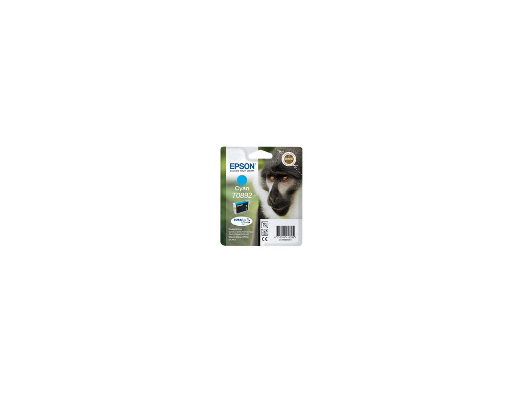 Atramentová lišta EPSON Stylus "Monkey" S20/SX100/SX200/SX400 (T0892) - azúrová C13T08924011