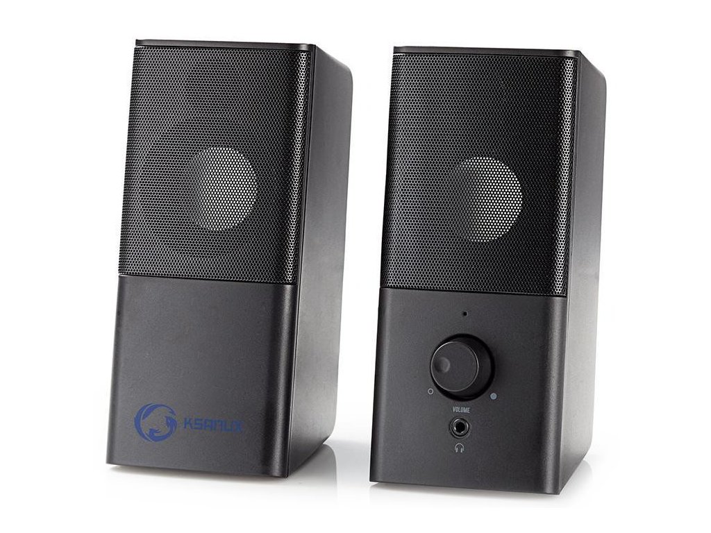 NEDIS herní reproduktory/ 2.0/ výkon 18 W/ 3,5 mm jack/ USB/ ABS/ černé GSPR10020BK