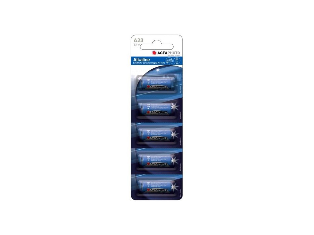 AgfaPhoto alkalická batéria 12V, LRV08-23A-LR23A, blister 5ks AP-23A-5B