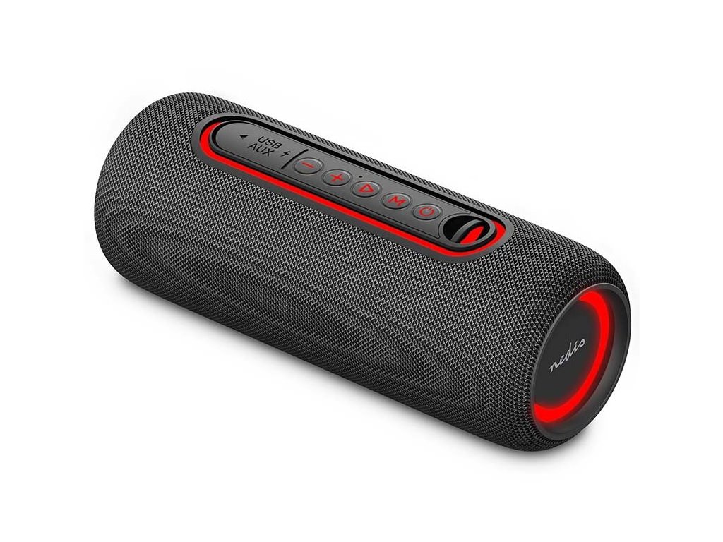 NEDIS reproduktor/ 2.0/ výkon 30 W/ Bluetooth/ AUX/ USB-C/ USB/ černý SPBT2460BK