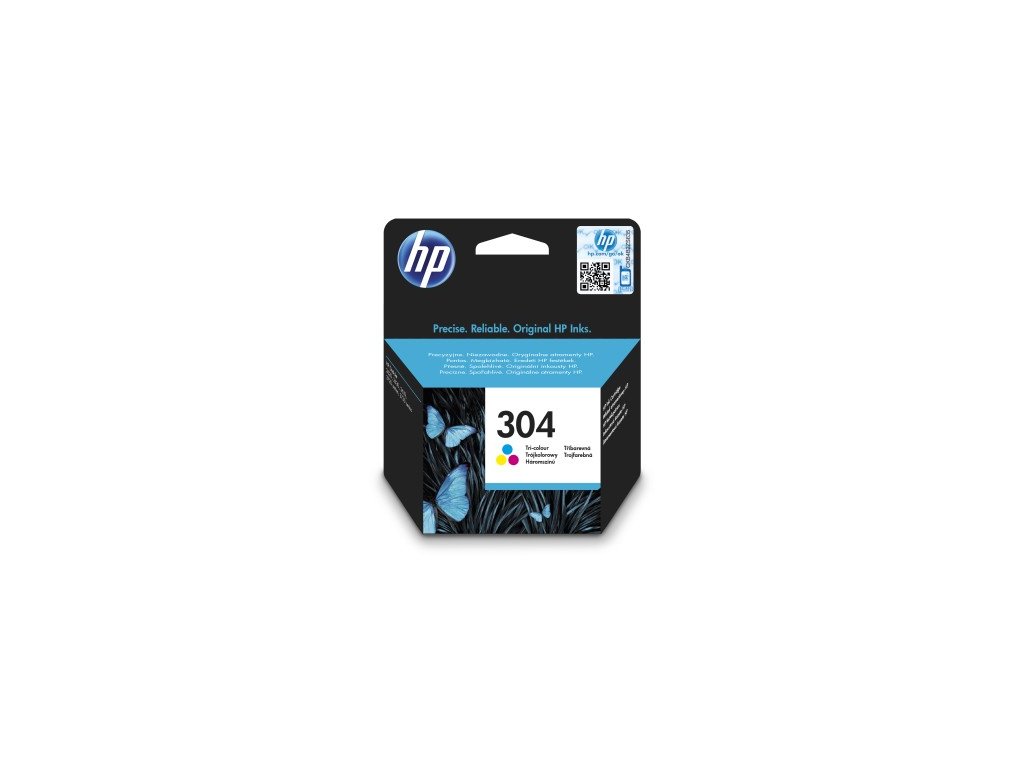 HP 304 Tri-color Original Ink Cartridge, N9K05AE N9K05AE
