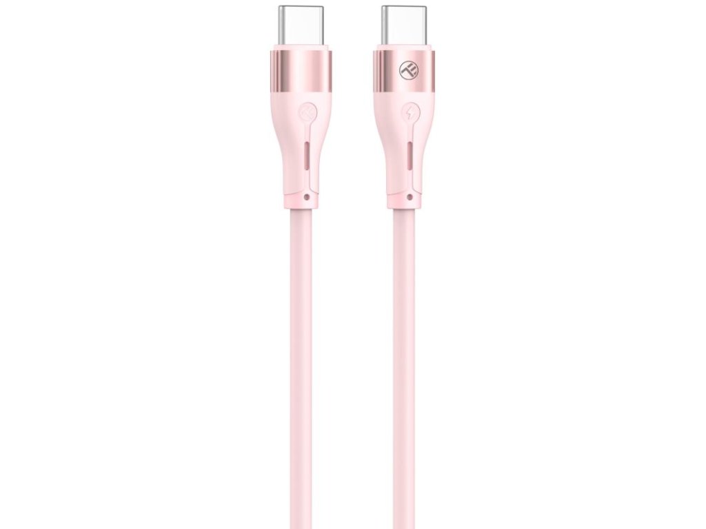 TELLUR Silicone, Kábel USB Type C/Type C, 1m, p TLL155511